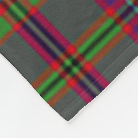 MacIntyre of Glenorchy lila Clan Abzeichen Tartan Fleecedecke (Ecke)
