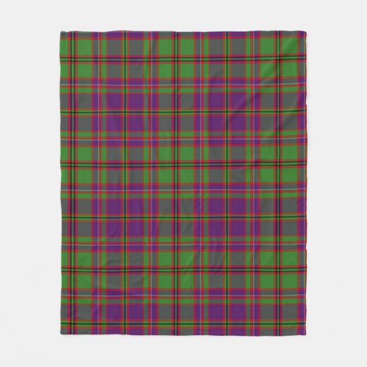 MacIntyre of Glenorchy Lila Kariert Fleecedecke (Vorderseite)