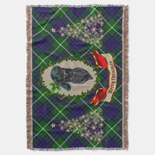 MacIntyre Scottie Dog Christmas Decke (Vorderseite Vertikal)