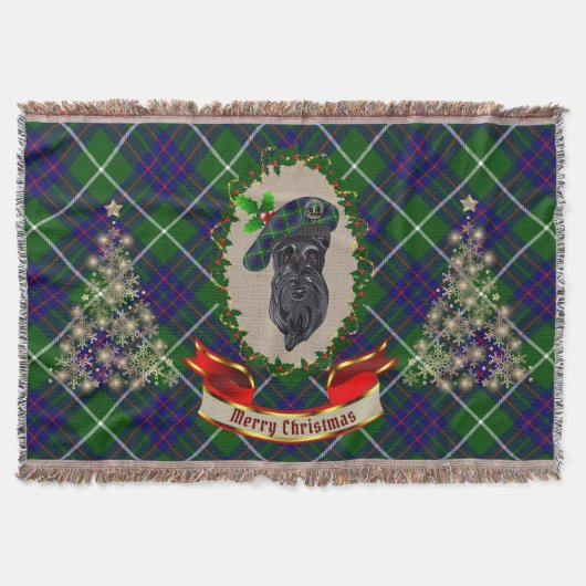 MacIntyre Scottie Dog Christmas Decke (Vorderseite)