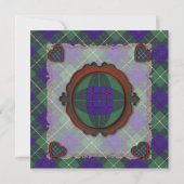 Macintyre Scottish Clan tartan - Kariert Einladung (Rückseite)