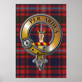 MacIntyre Tartan & Abzeichen Poster