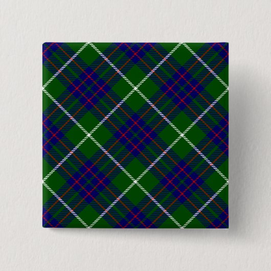 MacIntyre tartan grün kariert Button (Vorderseite)