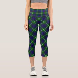 MacIntyre tartan grün kariert Capri Leggings