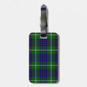 MacIntyre tartan grün kariert Gepäckanhänger (Rückseite vertikal)
