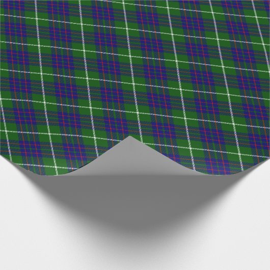MacIntyre tartan grün kariert Geschenkpapier (Ecke)
