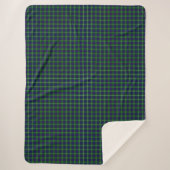 MacIntyre tartan grün kariert Sherpadecke (Vorderseite)