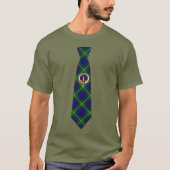 MacIntyre Tartan Krawatten T-Shirt mit Abzeichen (Vorderseite)