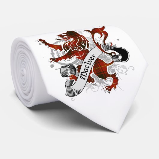 MacIver Tartan-Löwe Krawatte (Gerollt)