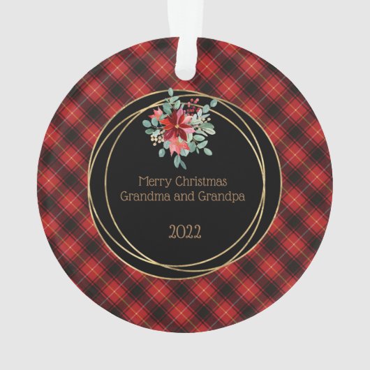 MacIvor Modern Original Scottish Tartan Ornament (Rückseite)