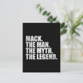 Mack Name, Mack Der Mann Der Mythos Die Legende Postkarte (Stehend Vorderseite)