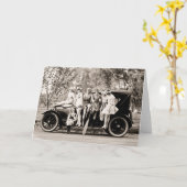 Mack Sennett Mädchen 1918 Vintag Karte (Gelbe Blume)