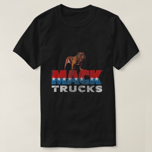 Mack Trucks Retro-Mack-Logo gestört  T-Shirt (Design vorne)