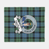 MacKay Ancient Clan Abzeichen Tartan Kariert Fleecedecke (Vorderseite (Horizontal))