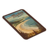Mackay Australia Illustration Travel Art Vintag Magnet (Rechte Seite)
