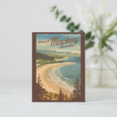 Mackay Australia Illustration Travel Art Vintag Postkarte (Stehend Vorderseite)