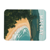 Mackay Australia Reisen Art Vintag Magnet (Horizontal)