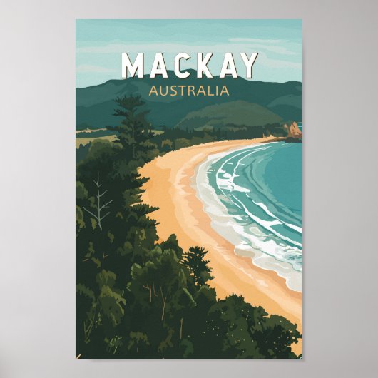Mackay Australia Reisen Art Vintag Poster (Vorne)