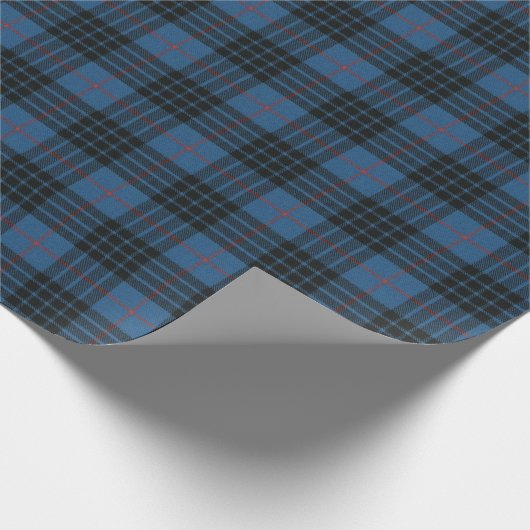 MacKay Blue Ancient Original Scottish Tartan Geschenkpapier (Ecke)