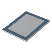 MacKay Blue Ancient Original Scottish Tartan  Notizblock (Rotiert)