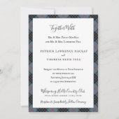 MacKay Blue Red Clan Tartan Scottish Kariert Einladung (Vorderseite)