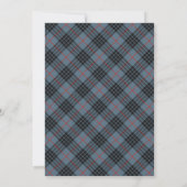 MacKay Blue Red Clan Tartan Scottish Kariert Einladung (Rückseite)
