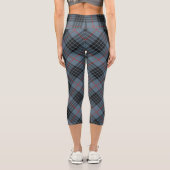 MacKay Blue Scottish Clan Tartan Kariertes Muster Capri Leggings (Rückseite)
