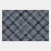 MacKay Blue Tartan Kariertes Muster Geschenkpapier Set (Vorderseite 2)