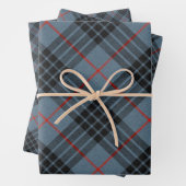 MacKay Blue Tartan Kariertes Muster Geschenkpapier Set (Beispiel)