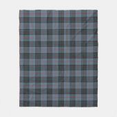 MacKay Blue Tartan Kariertes schottisches Muster Fleecedecke (Vorderseite)