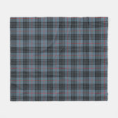 MacKay Blue Tartan Kariertes schottisches Muster Fleecedecke (Vorderseite (Horizontal))