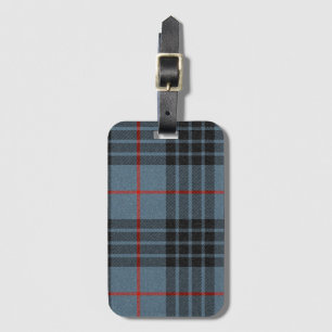 MacKay Blue Tartan Kariertes schottisches Muster Gepäckanhänger
