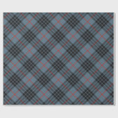 MacKay Blue Tartan Kariertes schottisches Muster Geschenkpapier (Flach)