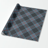 MacKay Blue Tartan Kariertes schottisches Muster Geschenkpapier (Ungerollt)