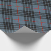 MacKay Blue Tartan Kariertes schottisches Muster Geschenkpapier (Ecke)