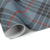MacKay Blue Tartan Kariertes schottisches Muster Geschenkpapier (Rolleneckpunkt)