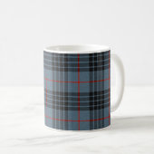 MacKay Blue Tartan Kariertes schottisches Muster Kaffeetasse (VorderseiteRechts)