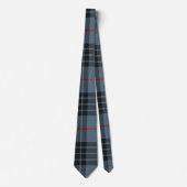 MacKay Blue Tartan Kariertes schottisches Muster Krawatte (Vorderseite)