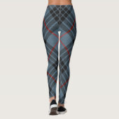 MacKay Blue Tartan Kariertes schottisches Muster Leggings (Rückseite)