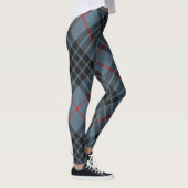 MacKay Blue Tartan Kariertes schottisches Muster Leggings (Rechts)