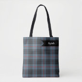MacKay Blue Tartan Kariertes schottisches Muster Tasche (Vorderseite)