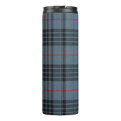 MacKay Blue Tartan Kariertes schottisches Muster Thermosbecher (Rückseite)