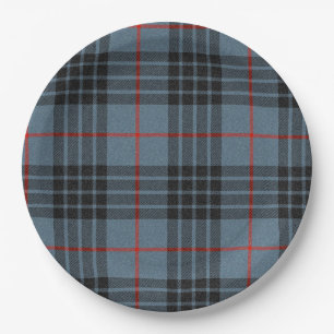 Mackay Blue Tartan Karomuster Pappteller