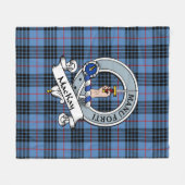 MacKay Clan Abzeichen Tartan Kariert Fleecedecke (Vorderseite (Horizontal))