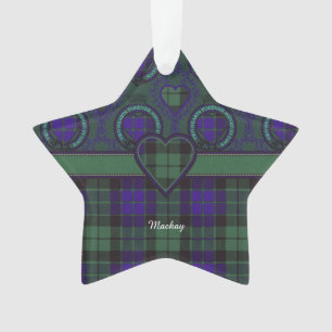 Mackay Clan karierter schottischer Tartan Ornament