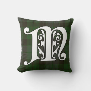 MacKay Clan Tartan Monogram Kissen