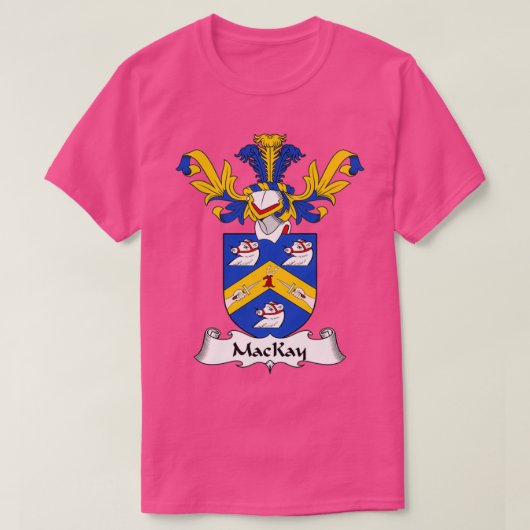 MacKay Coat of Arms Family Crest T-Shirt (Design vorne)