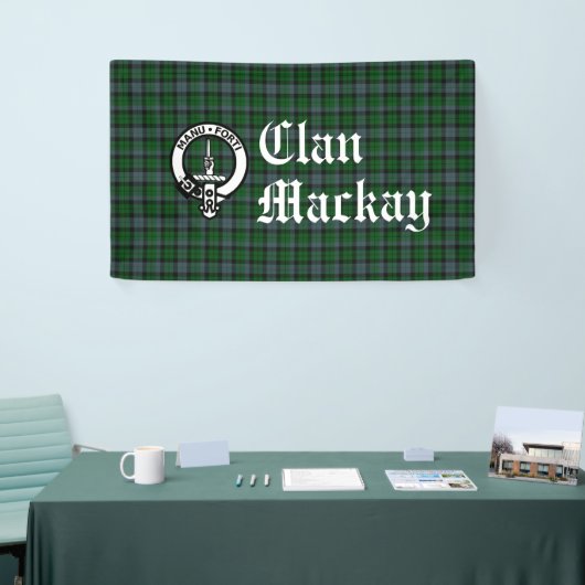 Mackay Crest Badge and Tartan Banner (Messeveranstaltung)