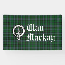 Mackay Crest Badge and Tartan Banner
