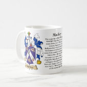 Mackay, der Ursprung, die Bedeutung und das Wappen Kaffeetasse (Vorderseite Links)